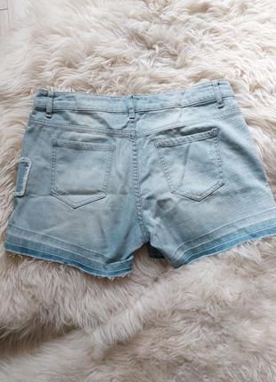 💙💛💜 оригинальные голубые джинсовые шорты2 фото