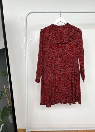 Платье с животным принтом от zara woman1 фото