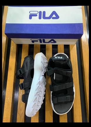 Сандалии уникес fila disruptor sandal black черные1 фото