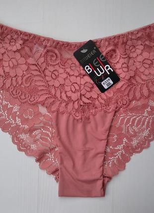 Трусики biweier кружевные терракотовый xхxl 50-52 633