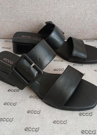 Шлепанцы кожаные ecco elevate squared 291313/ разм.37 оригинал