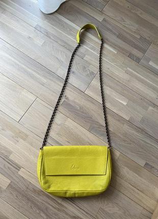 Щкіряна сумка! довгою ручкою!₴