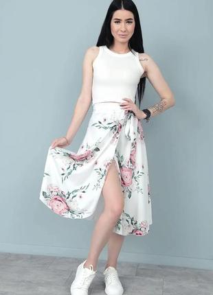 Легкая и романтичная юбка на запах2 фото