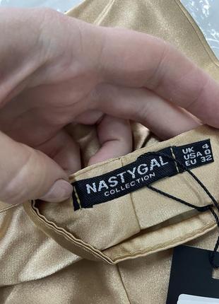 Атласний укорочений топ back at it nasty gal розмір 30 326 фото