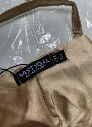 Атласний укорочений топ back at it nasty gal розмір 34 365 фото