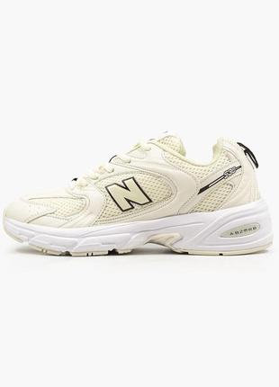 Кроссовки женские, мужские new balance 530 beige, бежевые (нью баланс, ню баланс, кросівки)2 фото