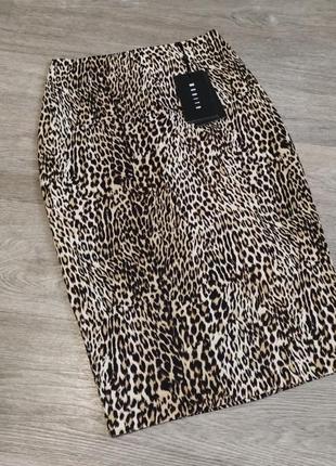 Юбка миди, женская юбка, леопардовый принт, женская одежда, женская обувь, распродажа2 фото