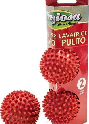 Мячики preziosa palline для стирки пуховиков полотенец и белья, шарики для стирки 2 шт