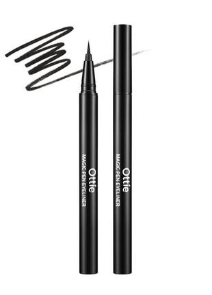 Карандаш-подводка для глаз ottie magic pen eyeliner #black 0.6 гр.