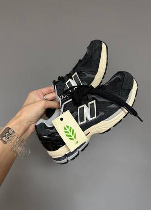 Кроссовки спортивные new balance 1906r black/beige черные