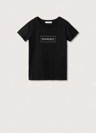 Футболка mango лого, футболка с логотипом, футболка базовая, футболка mango8 фото