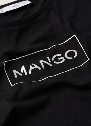 Футболка mango лого, футболка с логотипом, футболка базовая, футболка mango5 фото