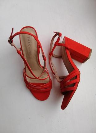 Красные босоножки 35р4 фото