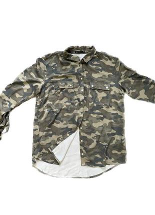 Блузка милитари  ⁇  рубашка хаки1 фото