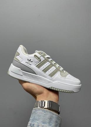Кроссовки adidas new forum low white beige кроссовки