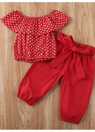 Комплект для девочки красный