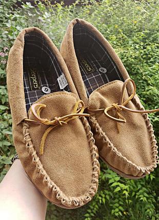 Тапки мокасины sleepers туфли замшевая кожа us9 original