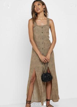 Topshop вискозное платье сарафан на невысокий рост