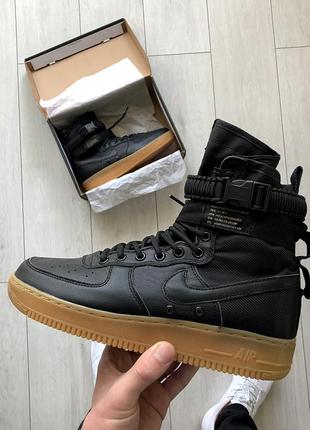 😍nike air force special field brown😍женские высокие кожаные кроссовки/ботинки найк,осенние, кросівки жіночі найк аір форс чорні високі1 фото