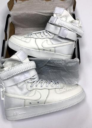 😍nike air force 1 sp high white😍кроссовки женские высокие осенние/весенние кроссовки найк, белые. жіночі кросівки найк форс білі високі4 фото