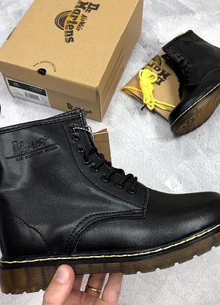 🤩dr martens 1460 black🤩осінні/весняні черевики мартінс, жіночі/чоловічі чоботи демисезон