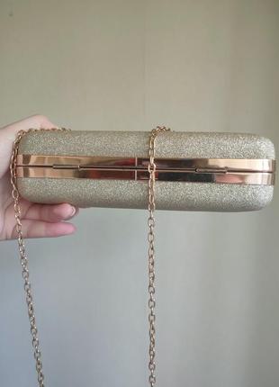 Клатч ⁇ сумка ⁇ золотые блестки