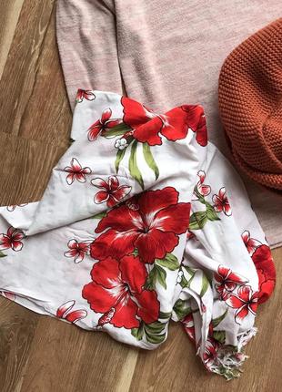 Шарф в цветы