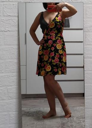 Сарафан летний в цветочный принт
