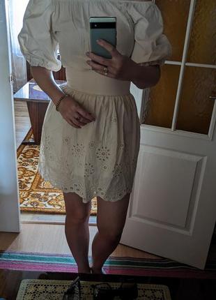 Бавовняна сукня з прошвою,с-м