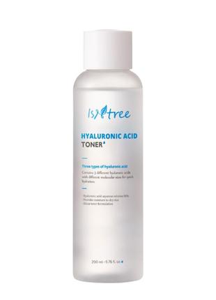 Тонер зволожувальний з гіалуроновою кислотою isntree hyaluronic acid toner