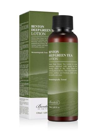 Лосьон с зеленым чаем benton deep green tea lotion