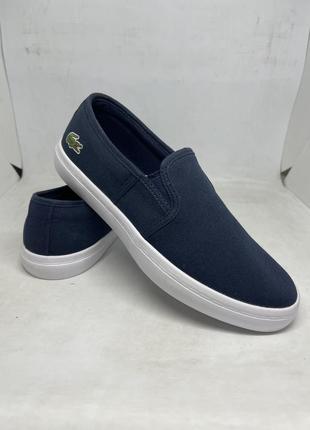 Слипоны женские ( оригинал) lacoste gazon bl 2 spw 7-32spw0138003.