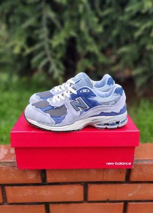 Мужские кроссовки new balance 2002r protection pack grey blue 40-41-42-43-44