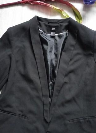 Черный классический пиджак жакет2 фото