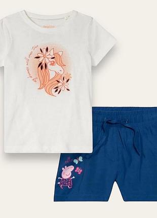 Комплект футбока шорты на девочку 98/104 см