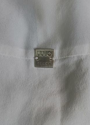 Белая блуза из шёлка liu jo4 фото