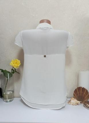 Белая блуза из шёлка liu jo2 фото
