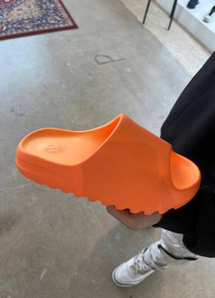 👟 шлепанцы adidas primeknit yeezy slide «orange’ / наложка bs👟