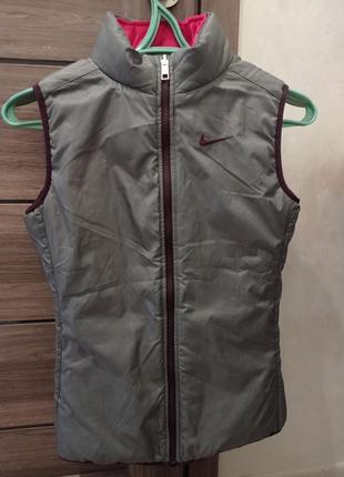 Жилетка безрукавка двусторонняя nike 12-14р.7 фото