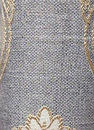 Комплект штор из ткани блекаут и лен, 4 готовые шторы