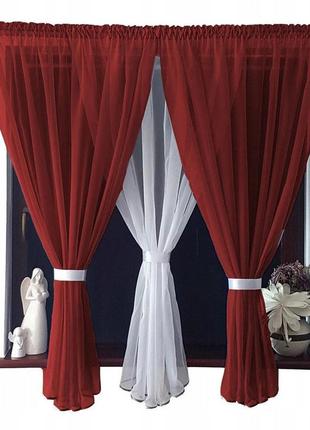 Комплект кухонный шторы и тюль