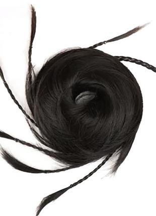 Хвостик з косичками «швидка зачіска»2 фото