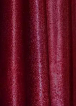 Тканина блекаут софт, з атласною основою. колір бордовий