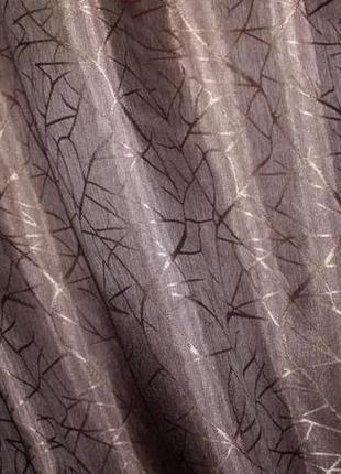 Комплект готовых жаккардовых штор "савана", цвет венге2 фото