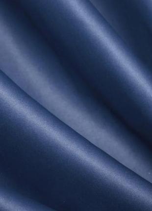 Комплект (2шт. 1,5х2,7м.) штор из ткани блэкаут "fusion dimout". цвет синий7 фото