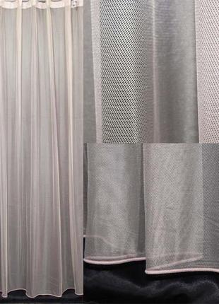 Тюль фатин, однотонний.