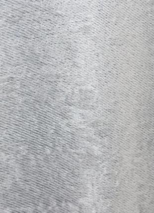 Тканина для штор блекаут-софт. колір світло-сірий9 фото
