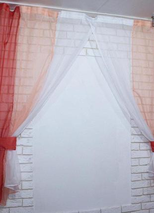 Кухонные шторки, разноцветный