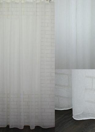 Тюль лен "виола", цвет бежевый