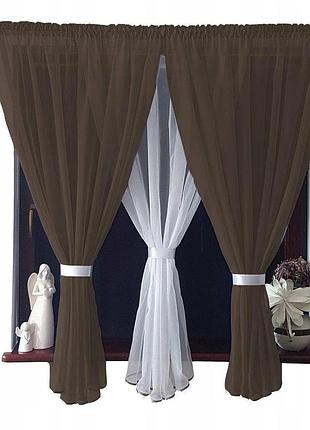 Кухонный комплект шторы и тюль